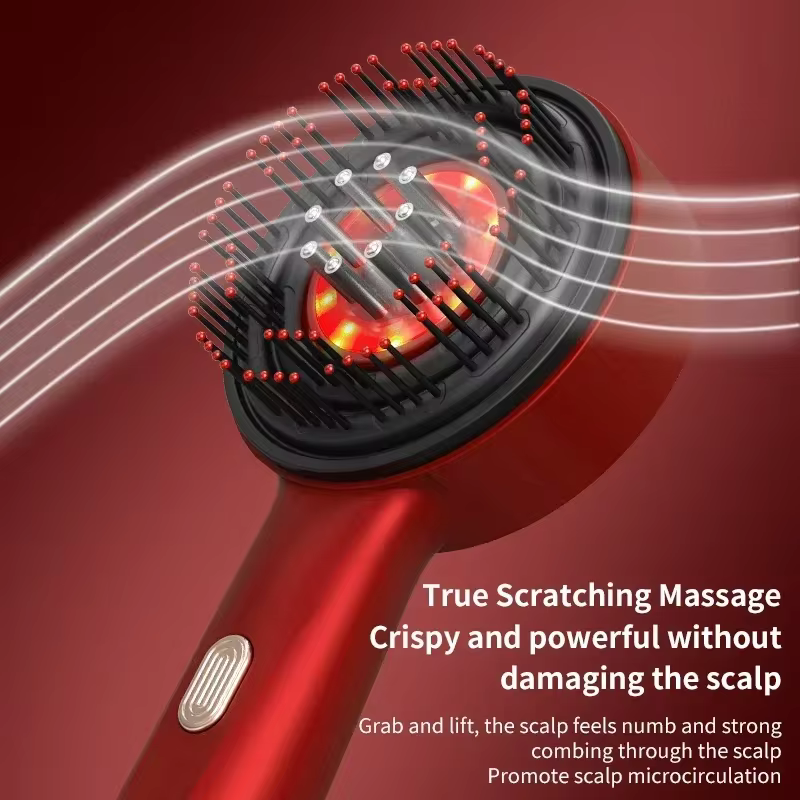Electric Scalp Massage Comb – Red Light Therapy & Hair Growth Applicator