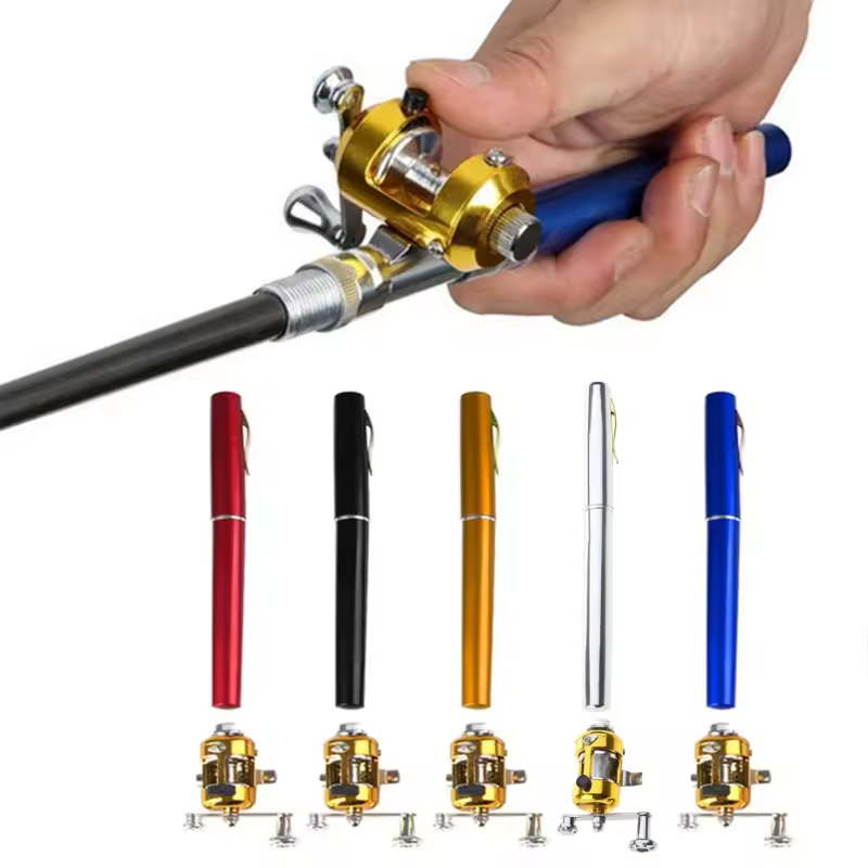 Mini Telescopic Fishing Rod – Portable Pocket Pen Rod & Reel